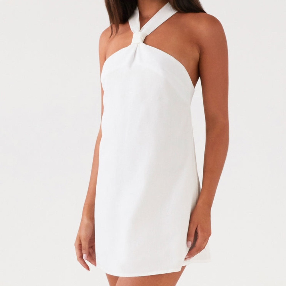 Peppermayo Keira Linen Mini Dress - Size 4